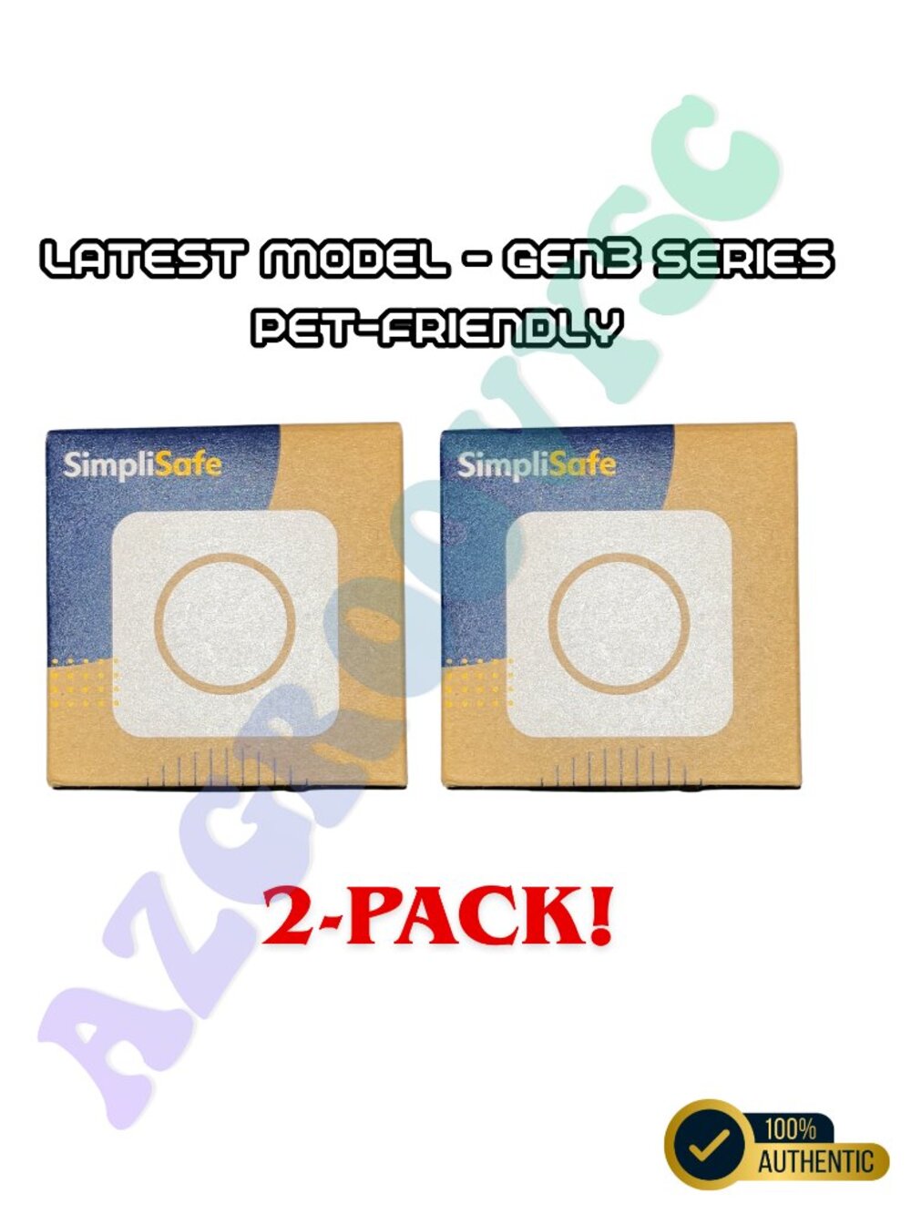 LOT OF 2 SimpliSafe Motion Sensor ENHANCED MODEL Gen3 Security Syst PET FRIENDLY